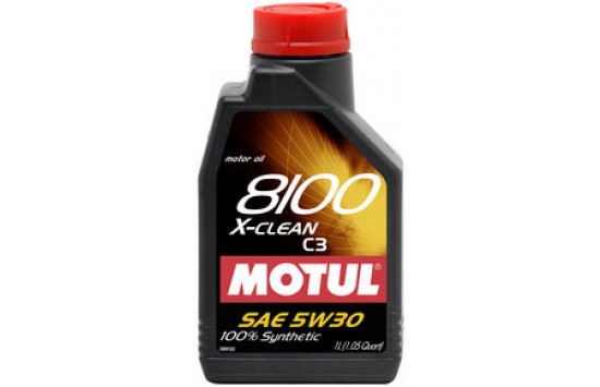 Motul 8100 X-Clean Synthetic 5W30 Engine Oil (1 Quart)