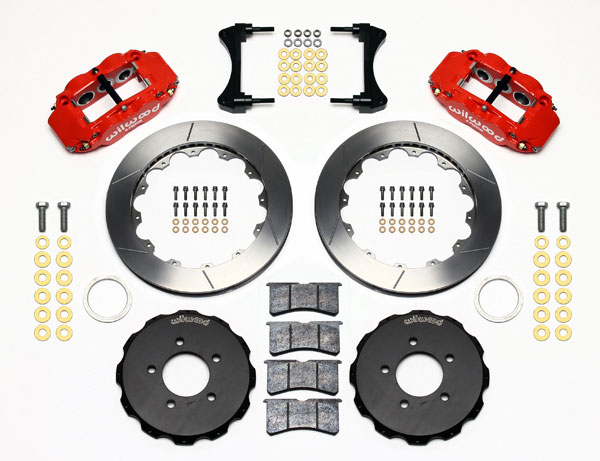 Wilwood Forged Narrow Superlite 6R Big Brake Kit (Red Caliper, Slotted Rotor)
