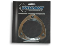 Vibrant 3 Bolt Stainless Steel Exhaust Flange: 2.5"