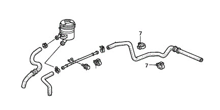 Honda Return Hose Clip