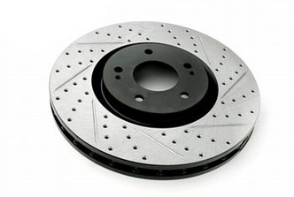 Centric Slotted & Drilled Rear Rotors (Pair)