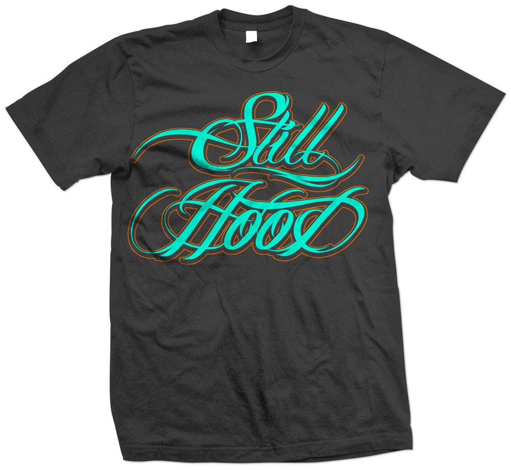 Still Hood Fancy Script Shirt (Black)