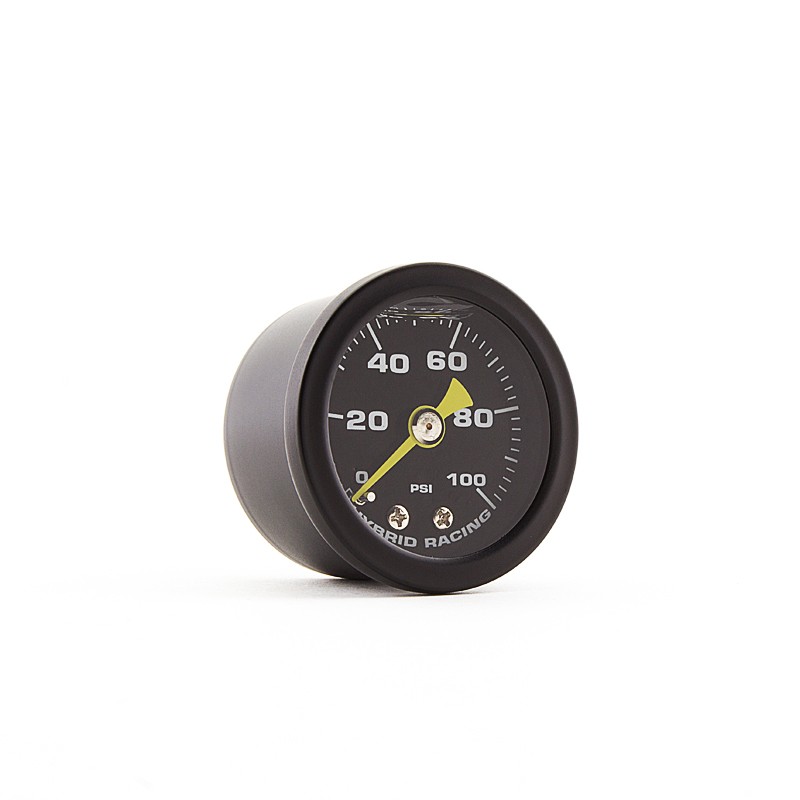 Hybrid Racing Liquid Filled Fuel Pressure Gauge