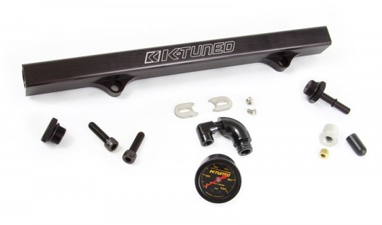 K Tuned Fuel Rail Kit With Gauge and EFI Fitting