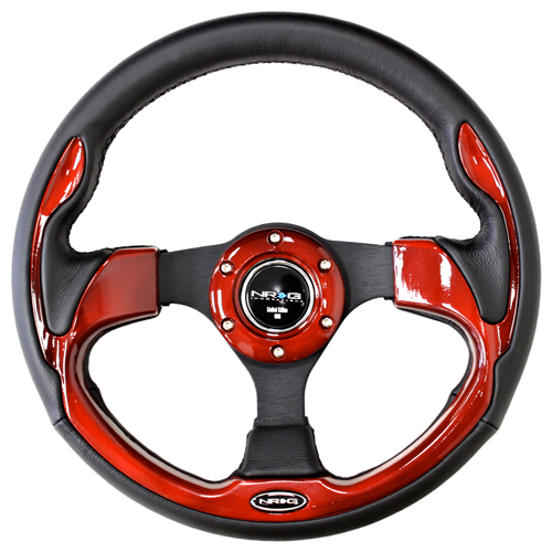 NRG Pilota 320mm Steering Wheel (Red Inserts)