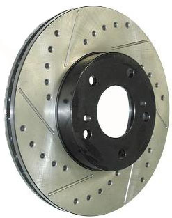 Centric Slotted & Drilled Front Rotors (Pair)