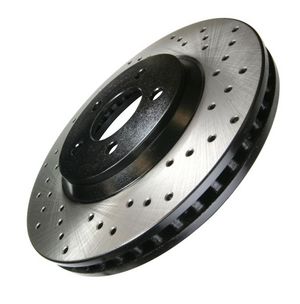 Centric Cross Drilled Front Rotors (Pair)