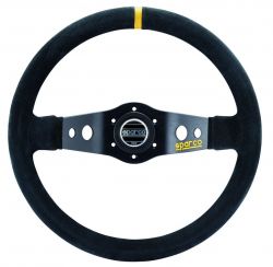 Sparco Black 350mm R215 Suede Steering Wheel