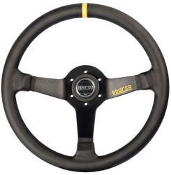 Sparco Black 350mm R345 Leather Steering Wheel