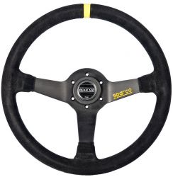 Sparco Black 350mm R345 Suede Steering Wheel