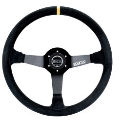 Sparco Black 380mm P 368 Competition Suede Steering Wheel