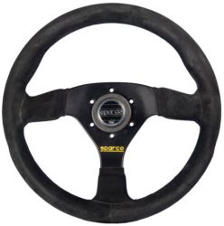 Sparco Black R383 Suede Steering Wheel