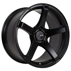 Enkei Kojin 18x8.5 50mm Offset 5x114.3 72.6mm Bore Matte Black Wheel