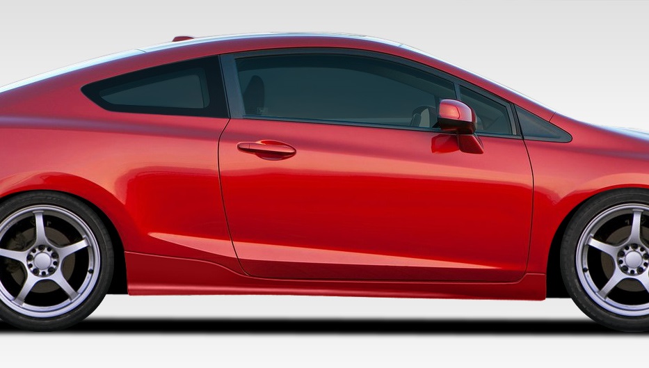 Duraflex 12-15 Civic Coupe H-Sport Side Skirts Rocker Panels