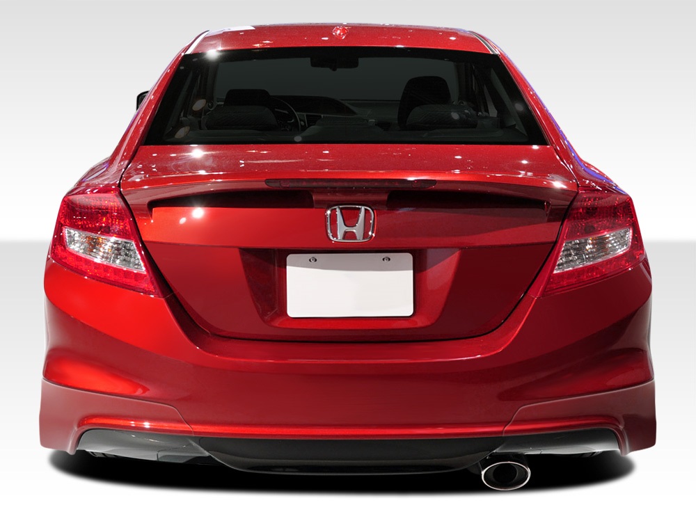 Duraflex 12-13 Civic Si Coupe H-Sport Rear Add Ons Spat Bumper Extensions