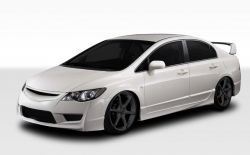 Duraflex 06-11 Civic Sedan 5 Piece JDM Type R Front End Conversion Body Kit