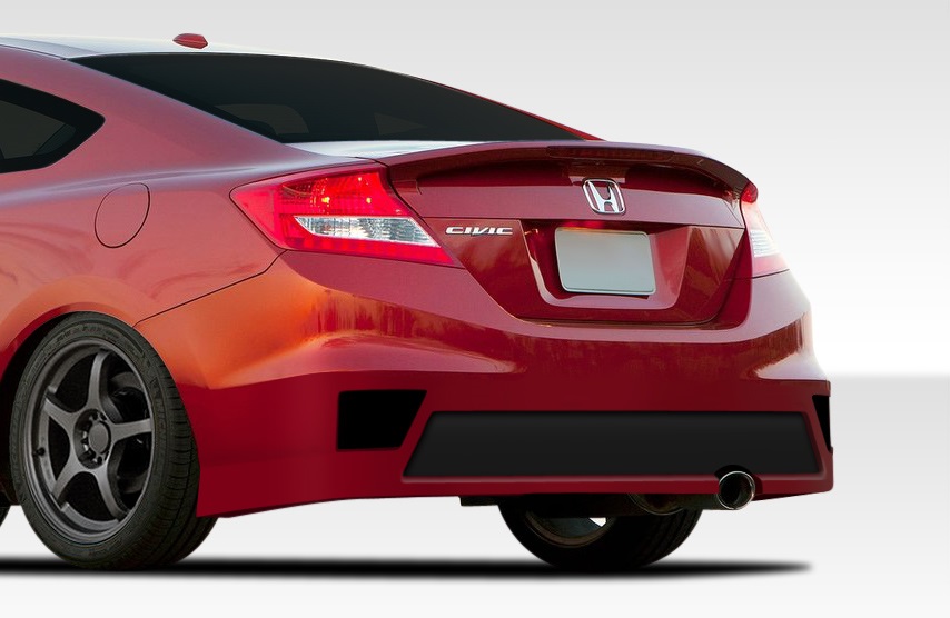 Duraflex 12-13 Civic Coupe Bisimoto Edition Rear Bumper Cover