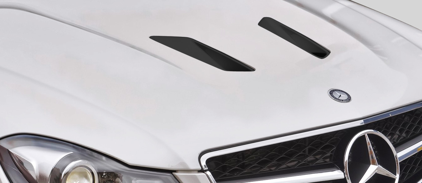 Duraflex Universal Black Series Look Hood Ducts Scoops Vents