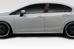Duraflex 12-15 Civic Sedan RR Side Skirts