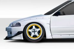 Duraflex 92-95 Civic Coupe/Hatchback TKO RBS Wide Body Front Fenders