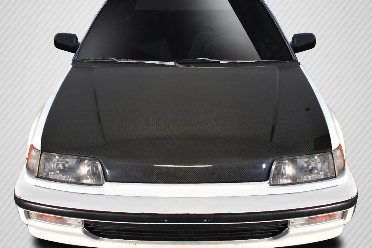 Carbon Creations 88-91 Civic Hatchback/88-91 CRX Carbon Fiber SiR Look Style Hood