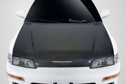 Carbon Creations 88-91 Civic Hatchback/88-91 CRX JDM Front End Carbon Fiber JDM OEM Look Hood