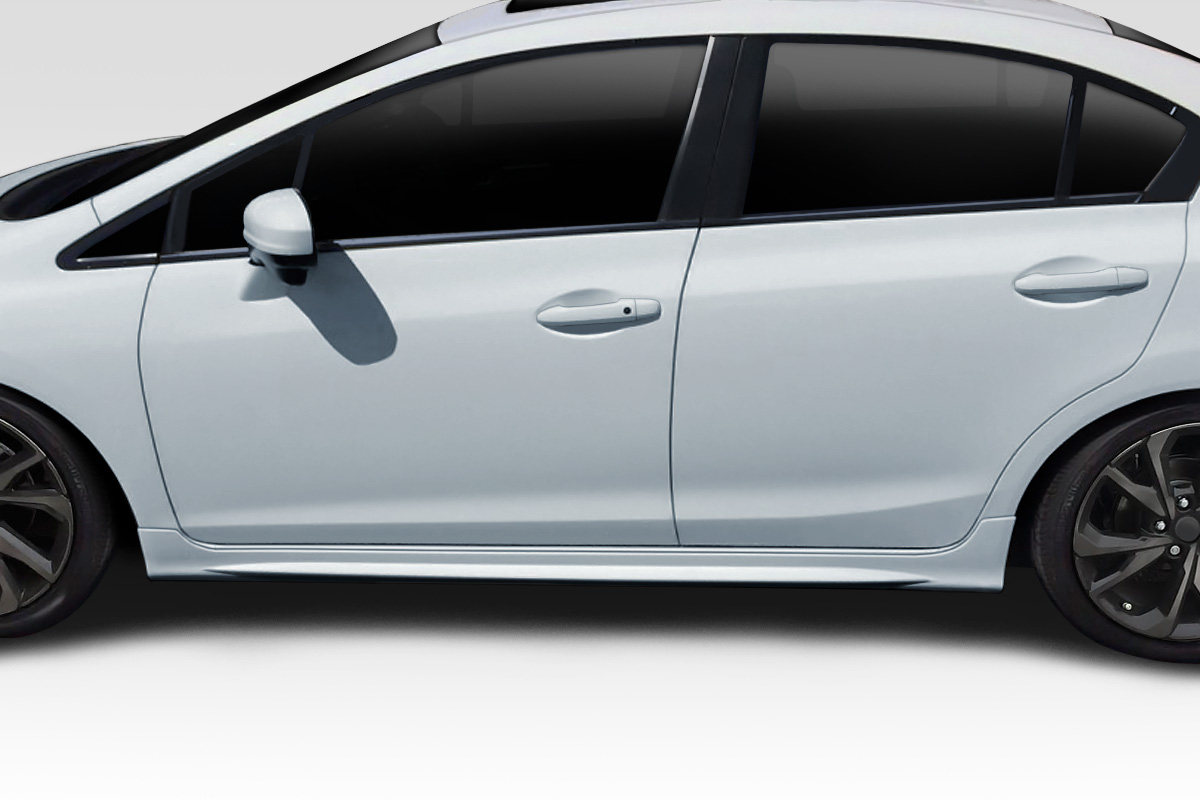 Duraflex 12-15 Civic Sedan Type M Side Skirts