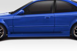 Duraflex 96-00 Civic Coupe/Hatchback C Speed Side Skirts Rocker Panels