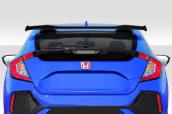 Duraflex 17-21 Civic Hatchback SPN Roof Wing Spoiler
