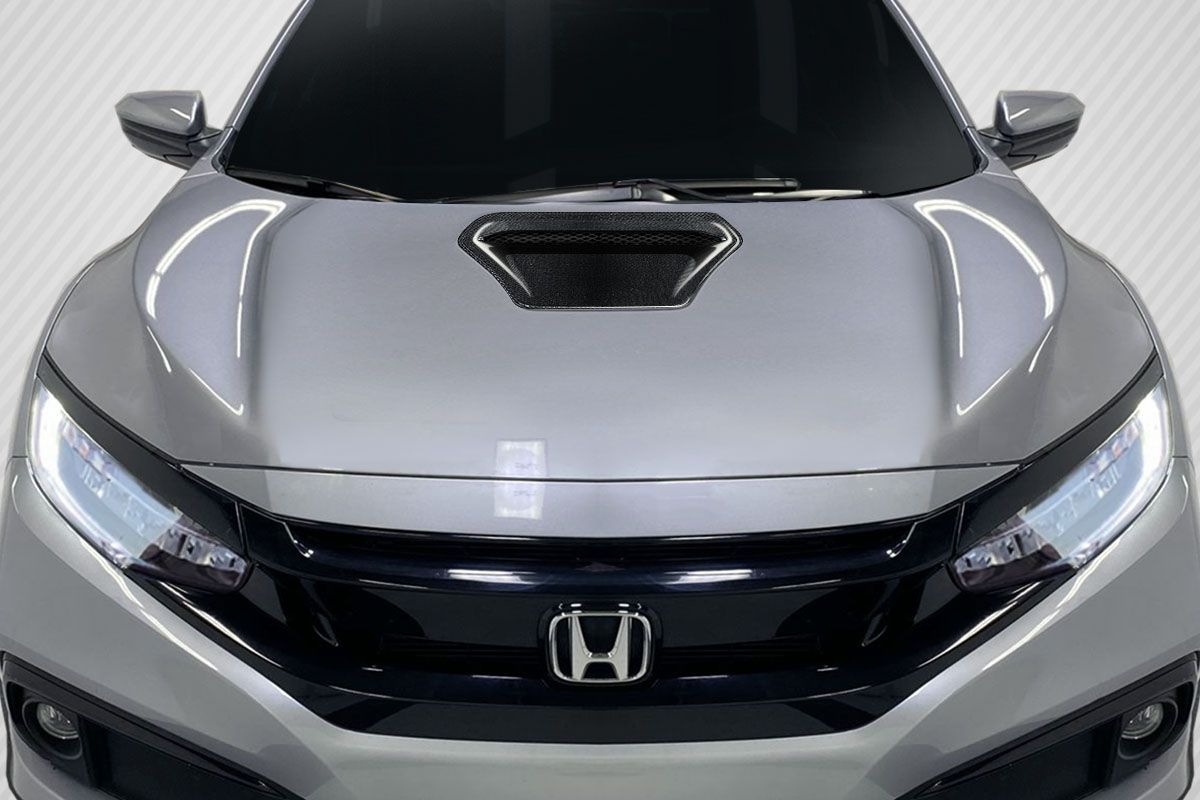 Carbon Creations 17-21 Civic Type R Carbon Fiber OEM Look Hood Scoop