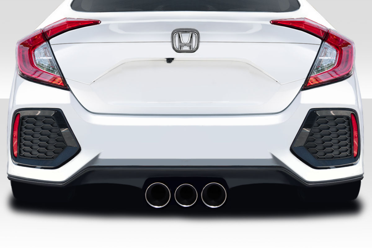 Duraflex 16-21 Civic Sedan 1-Piece RBT Widebody Look Rear Bumper