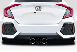 Duraflex 16-21 Civic Sedan 1-Piece RBT Widebody Look Rear Bumper