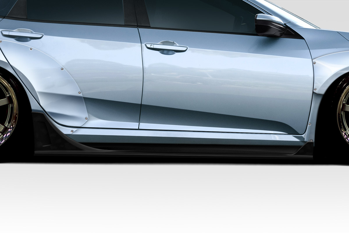 Duraflex 16-21 Civic Sedan Broman Side Skirt Rocker Panels