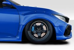 Duraflex 16-21 Civic Hatchback Speedster Widebody Front Fender Flares