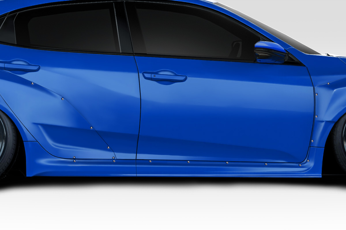 Duraflex 16-21 Civic Hatchback Speedster Widebody Side Skirt Rocker Panels