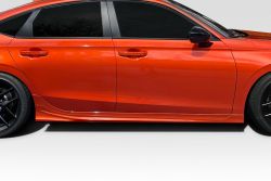 Duraflex 22-25 Civic Cava Side Skirt Rocker Panel Splitters