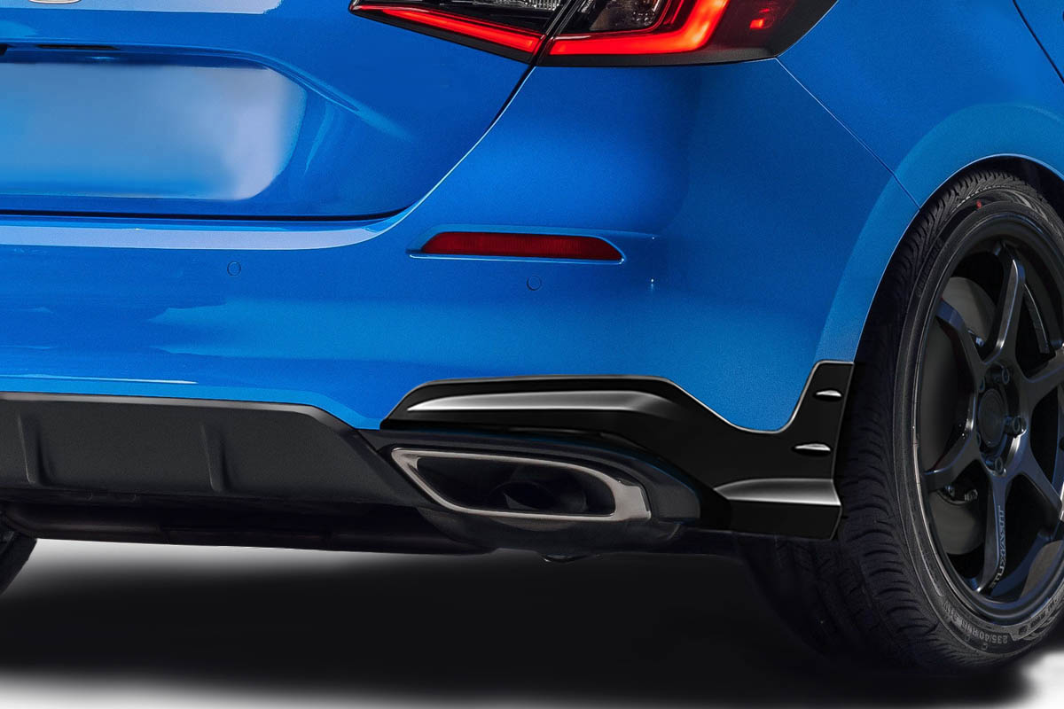 Duraflex 22-24 Civic Hatchback Merella Rear Lip Add on Spoilers