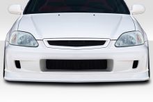 Duraflex 99-00 Civic 1-Piece Joker Front Bumper Cover Duraflex 99-00 Civic 1-Piece Joker Front Bumper Cover