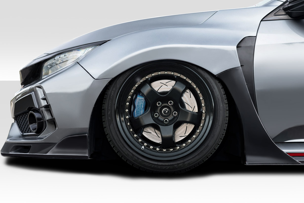 Duraflex 17-21 Civic Type R Skywalker +25mm Front Fenders