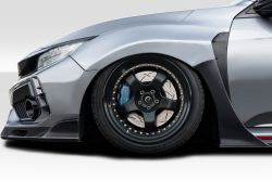 Duraflex 17-21 Civic Type R Skywalker +25mm Front Fenders