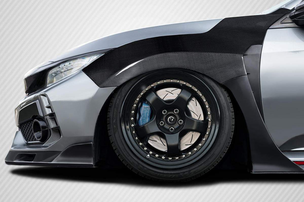 Carbon Creations 17-21 Civic Type R Carbon Fiber Skywalker +25mm Front Fenders