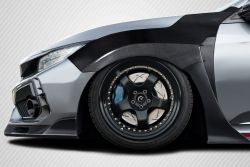 Carbon Creations 17-21 Civic Type R Carbon Fiber Skywalker +25mm Front Fenders
