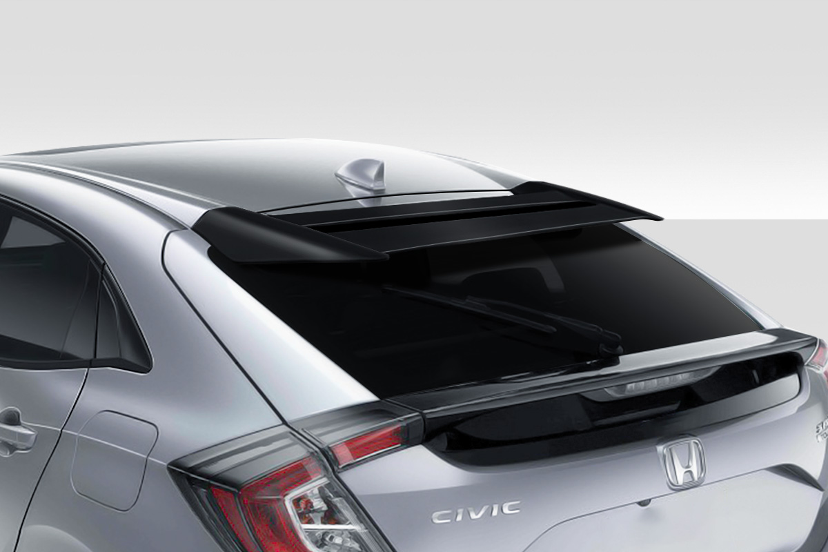 Duraflex 17-21 Civic Hatchback Type M Roof Wing Spoiler