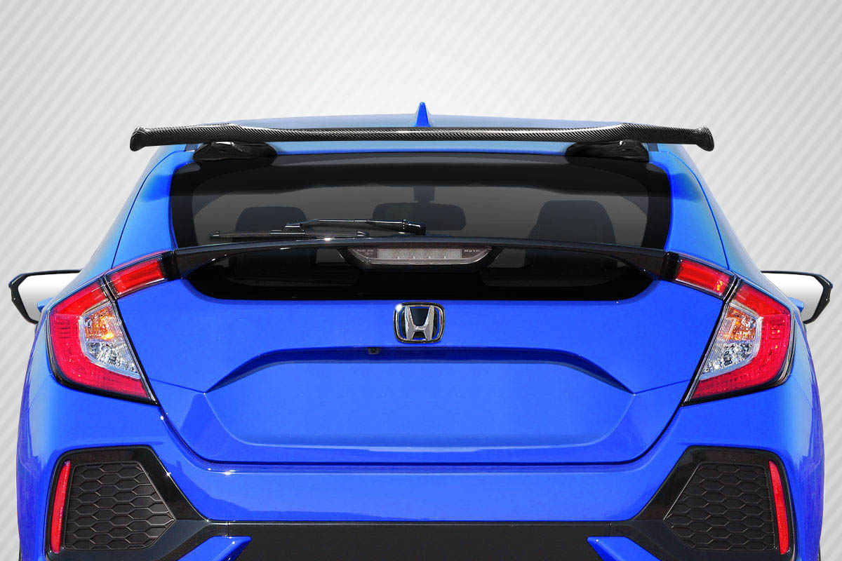 Carbon Creations 17-21 Civic Hatchback Carbon Fiber SPN Roof Wing Spoiler