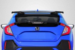 Carbon Creations 17-21 Civic Hatchback Carbon Fiber SPN Roof Wing Spoiler
