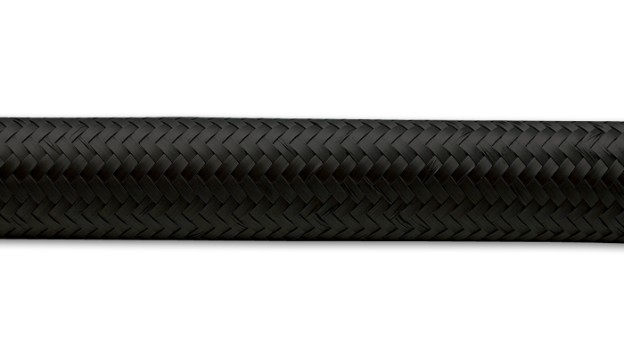 Vibrant -16 AN Black Nylon Braided Flex Hose (5 Foot Roll)
