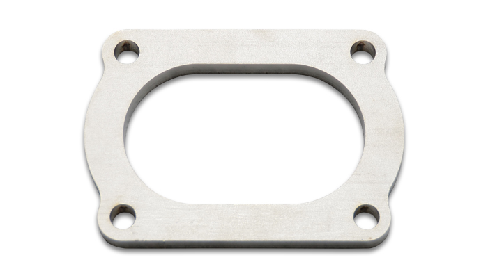 Vibrant Stainless Steel 4 Bolt Flange for 3in Oval Tubing
