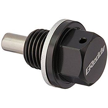 GReddy Black M12x1.25 Magnetic Drain Plug