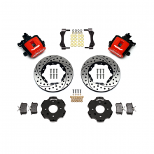 Wilwood 90-01 Integra Red Caliper 11in Drilled Rotor Rear Brake Kit