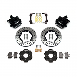 Wilwood 90-01 Integra Black Caliper 11in Drilled Rotor Rear Brake Kit